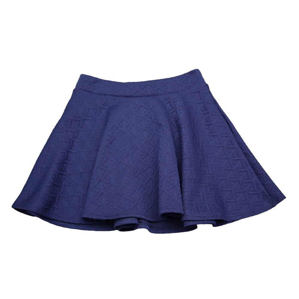 Best Cody Skirt Womens S Blue High Rise A Line Pleated Elastic Waist Pull On